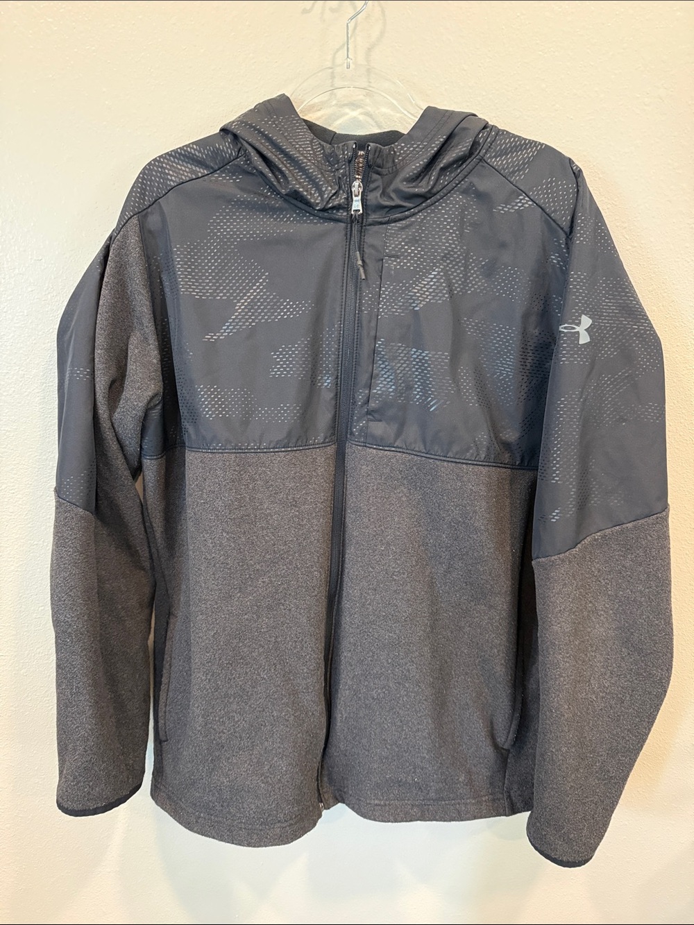 Under Armour Men's Dark Gray Full-Zip Performance Hoodie